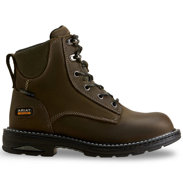 Ariat Casey 6" Composite Toe Work Boot in Shadow, side view