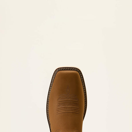 Ariat Activator VentTEK Wide Square Toe  Work Boot in Alamo Brown, toe view