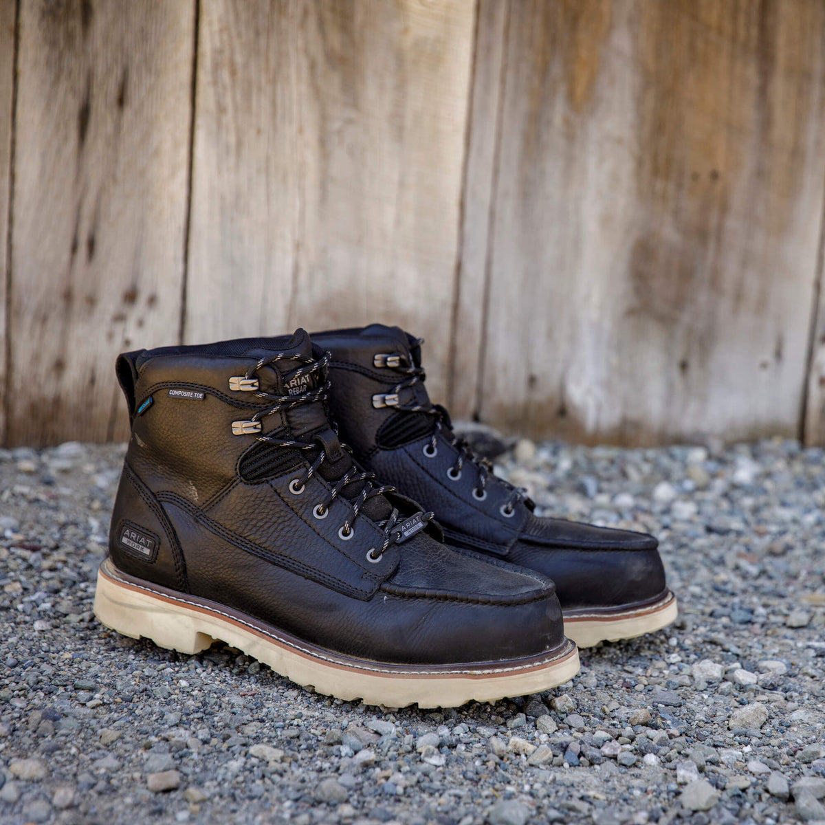 Ariat Rebar Lift 6" Waterproof Work Boot in Black, additional view