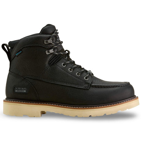 Ariat Rebar Lift 6" Waterproof Work Boot in Black, side view