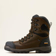 Ariat Turbo DuraTread 8" Waterproof Carbon Toe Work Boot in Rich Brown, side view