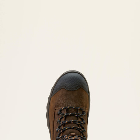 Ariat Turbo Duratread 8" Waterproof  Work Boot in Rich Brown, toe view