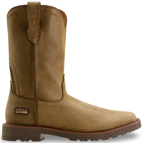 Ariat Activator Wide Square Toe  Work Boot in Brown Bomber, side view