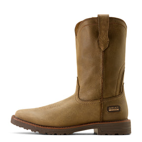 Ariat Activator Wide Square Toe  Work Boot in Brown Bomber, side view