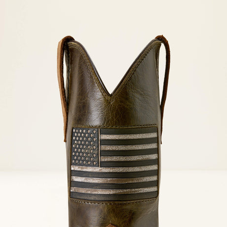 Ariat Activator Patriot Wide Square Toe  Work Boot in Alamo Brown, additional view