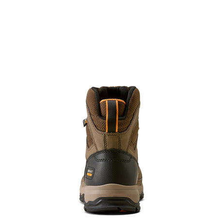 Ariat Stryker Neo 6" Waterproof  Work Boot in Light Bark, heel view