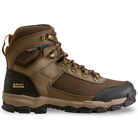 Ariat Stryker Neo 6-inch waterproof soft toe work boot in Light Bark, style 10080338, side view