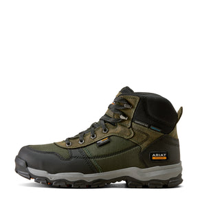 Ariat Stryker Neo 5-inch waterproof composite toe work boot in Burnt Olive, style 10080449, side view