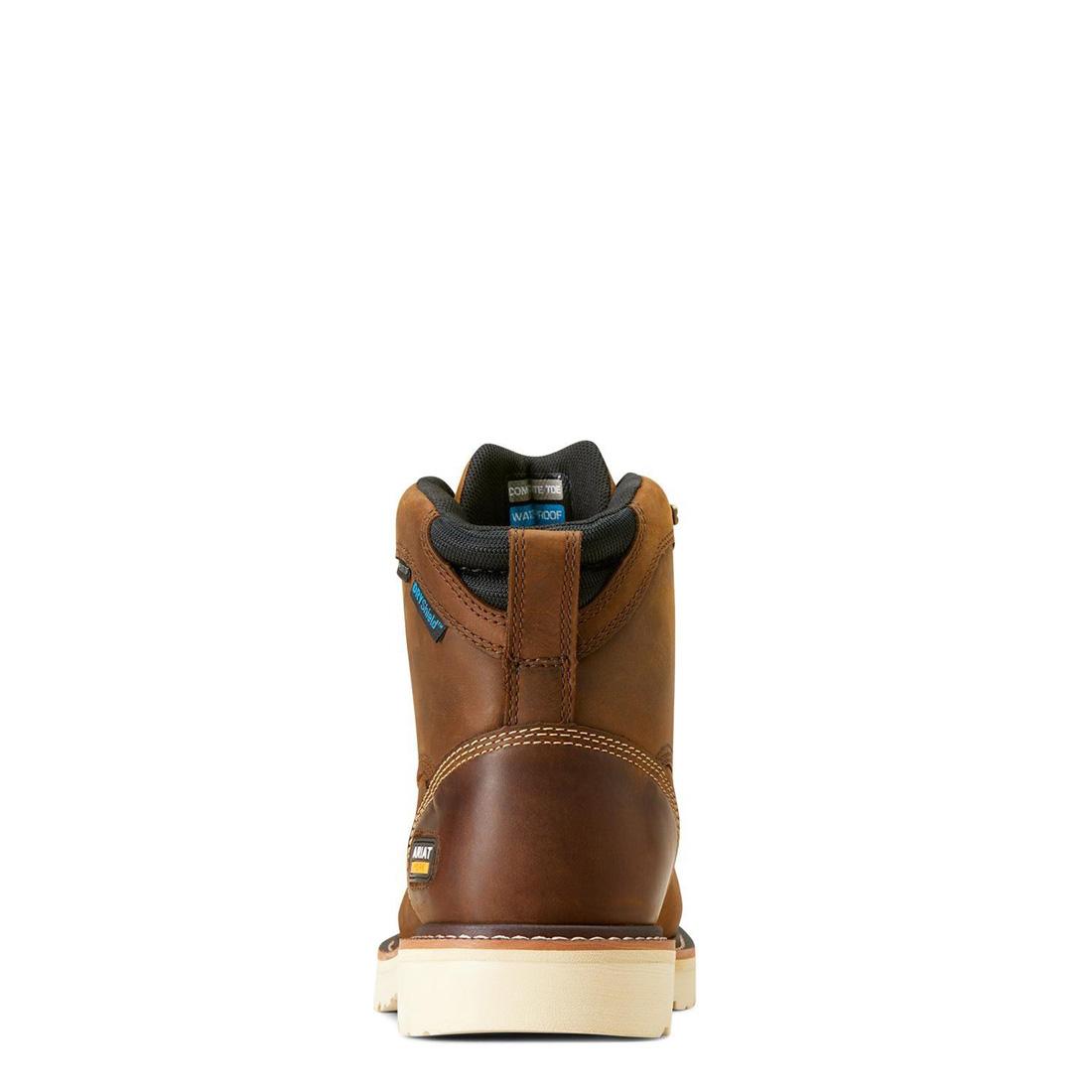 Ariat-Rebar Lift 6in Waterproof Composite Toe Work Boot Distressed Brown-10046876-Steel Toes-2