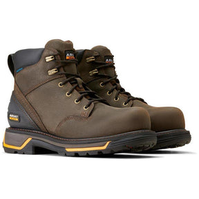 Ariat Big Rig 6 inch Soft-Toe Waterproof Boot Iron Coffee Profile