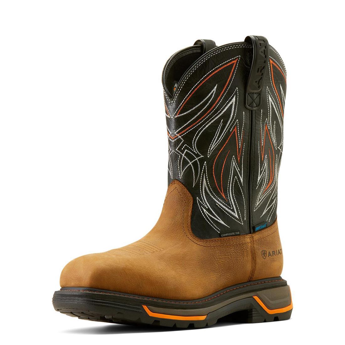 Ariat Big Rig BOA Comp Toe WP Boot - Natural Tan – Steel Toes