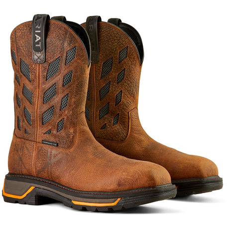 Ariat Big Rig Tread VentTEK Composite-Toe Work Boot Earth Profile View