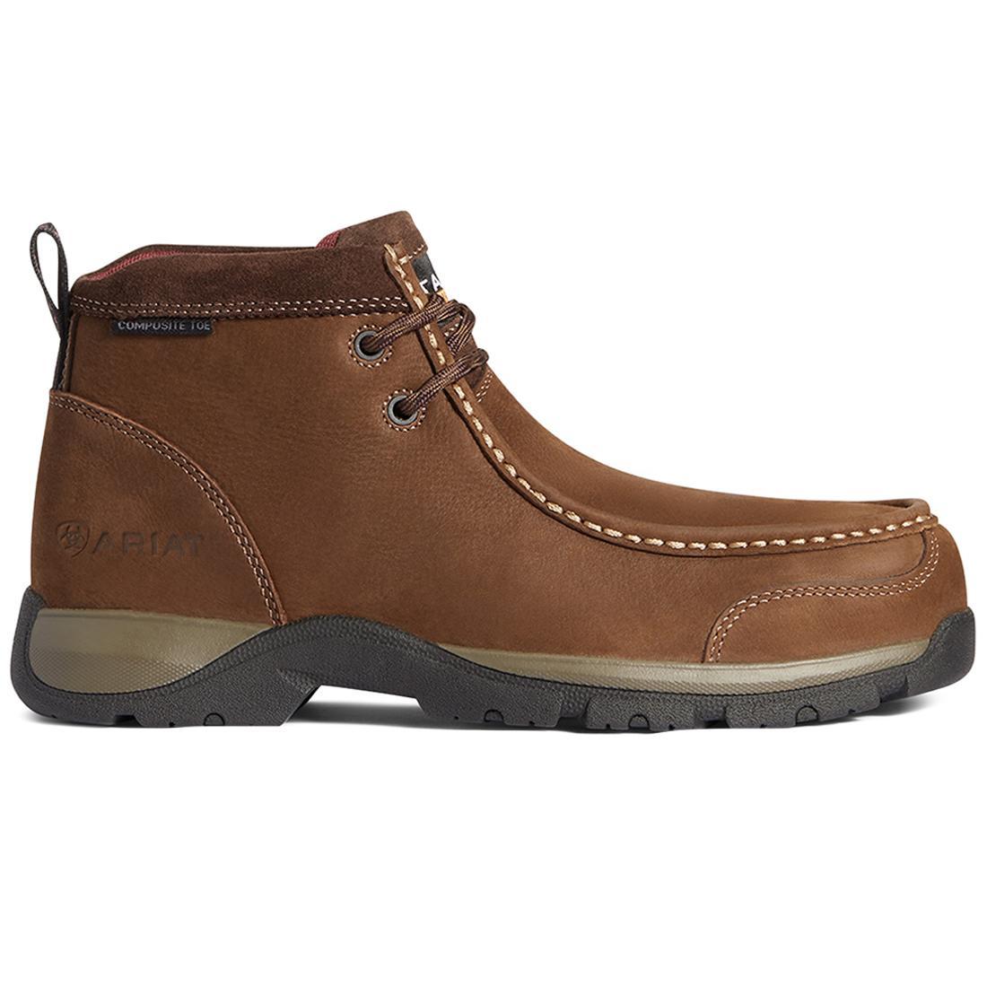 Ariat Edge LTE Moc Women's Composite Toe Work Boot - Brown Profile