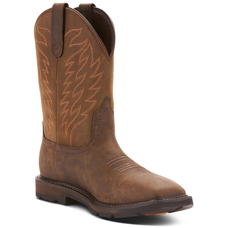 Ariat Groundbreaker Soft-Toe Waterproof Pull-On Boot Brown Profile Image