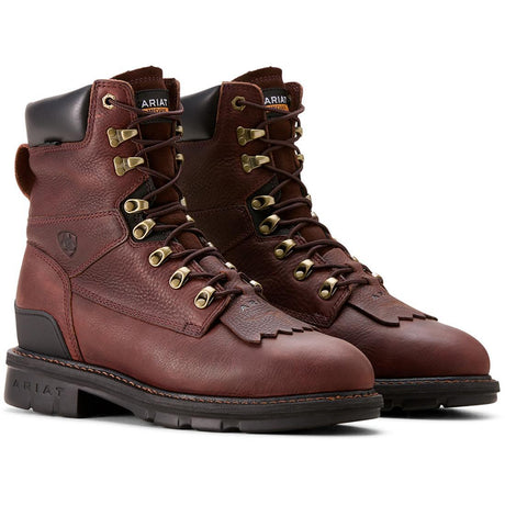 Ariat Hermosa XR 8 inch Steel-Toe Work Boot Redwood Profile View