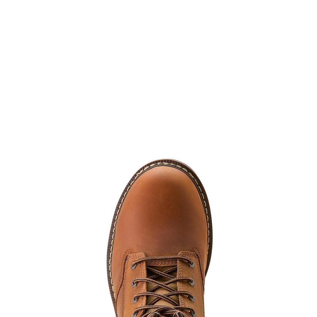 Ariat Logger Shock Shield Soft-Toe Waterproof Insulated Boot Copper Brown Medial