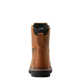 Ariat Longview Shock Shield 8 inch Composite-Toe Waterproof Work Boot Copper Brown Heel
