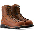 Ariat Longview Shock Shield 8 inch Composite-Toe Waterproof Work Boot Copper Brown Profile