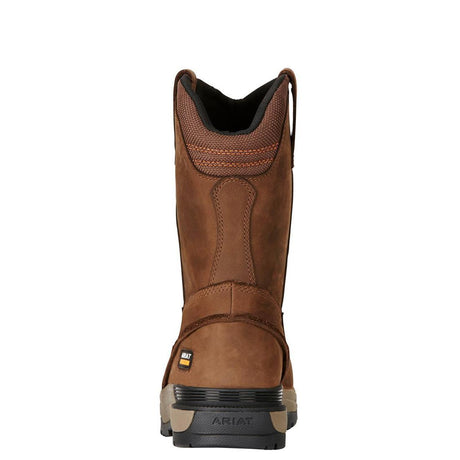 Ariat MasterGrip Composite-Toe SD Pull-On Work Boot Oily Distressed Brown Heel