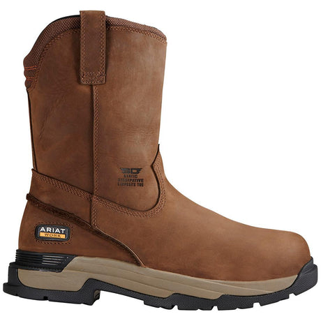 Ariat MasterGrip Composite-Toe SD Pull-On Work Boot Oily Distressed Brown Profile