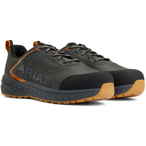 Ariat Outpace Composite-Toe Work Shoe Gunmetal Profile