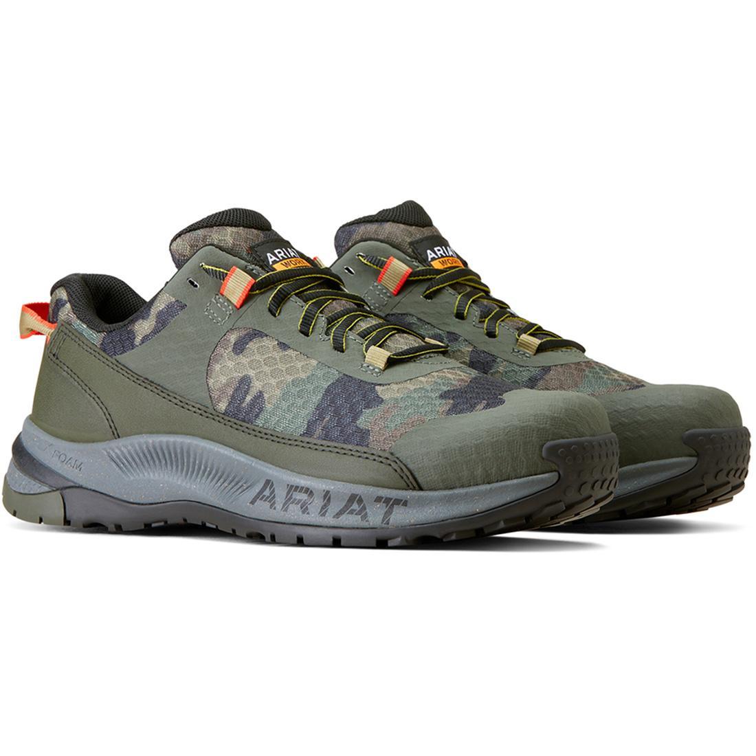 Ariat Outpace Shift Comp Toe Shoe - Camo – Steel Toes