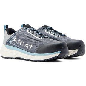 Ariat Outpace SD Women's Composite Toe Work Shoe - Grey Profile