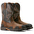 Ariat OverDrive Composite-Toe Wide Square Toe Work Boot Brown Profile View