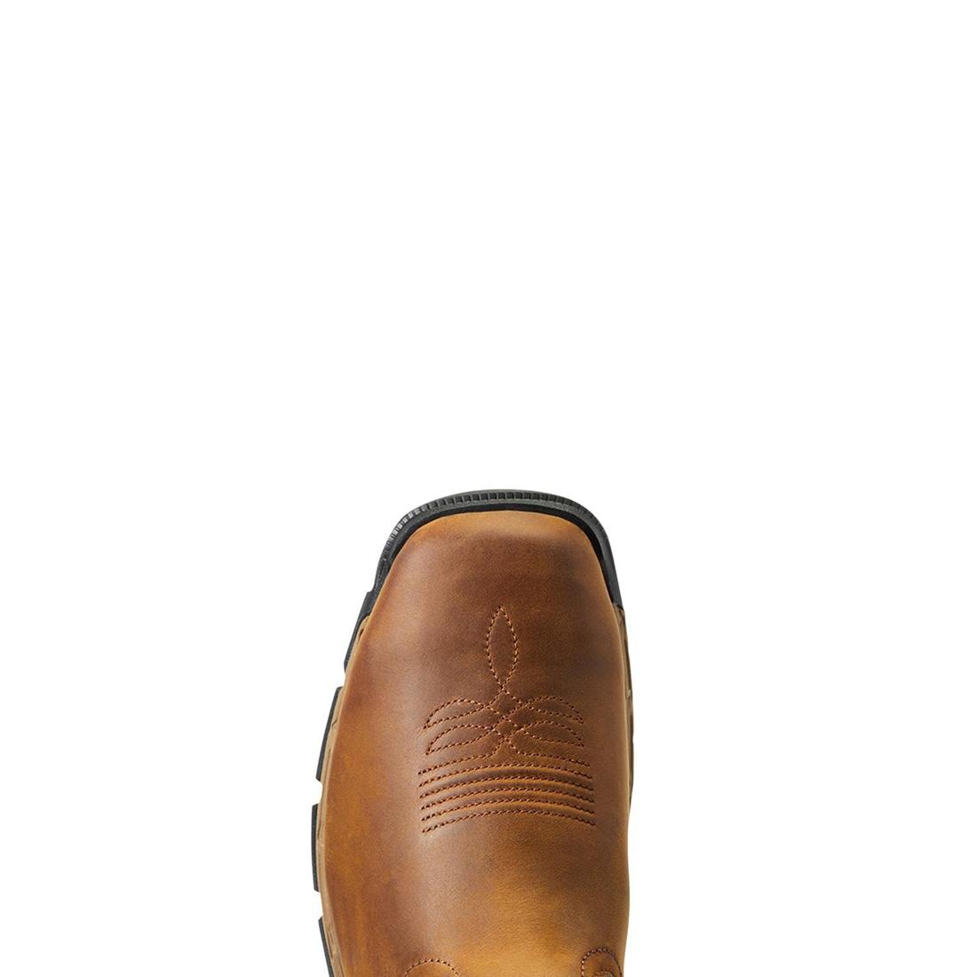 Ariat Rebar Flex VentTEK Incognito Soft-Toe Western Boot Dark Earth Upper