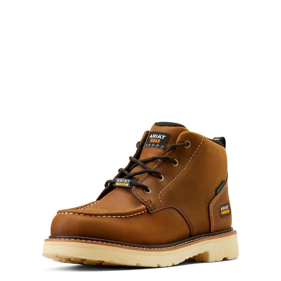 Ariat Rebar Lift Soft Toe WP Chukka Boot - Dst Brn – Steel Toes