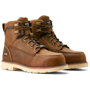 Ariat Rebar Lift Women's Waterproof Composite Toe Work Boot - Brown Profile