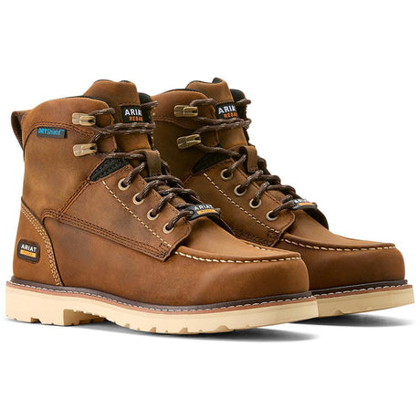 Ariat Rebar Lift Women's Waterproof Work Boot - Brown Profile