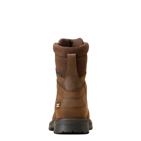 Ariat RigTEK 8 inch Composite-Toe CSA Waterproof Work Boot Oily Distressed Brown Heel