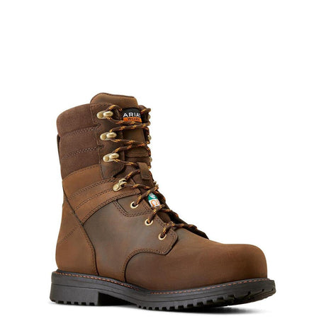 Ariat RigTEK 8 inch Composite-Toe CSA Waterproof Work Boot Oily Distressed Brown Medial
