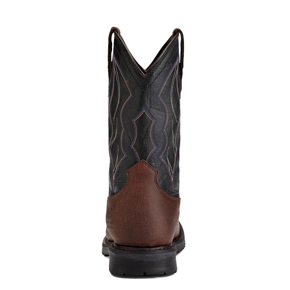 Ariat RigTek Composite-Toe Waterproof Wide Square Toe Work Boot Oiled Brown Upper