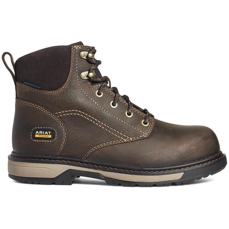 Ariat Riveter 6" Women's CSA Waterproof Composite Toe Work Boot - Brown Profile