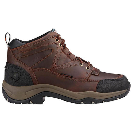 Ariat Terrain Soft-Toe Waterproof Boot Copper Brown Profile View