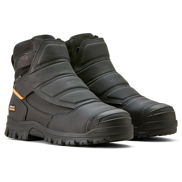 Ariat Treadfast Temper 6" CSA MetGuard WP Steel-Toe Work Boot Black Profile