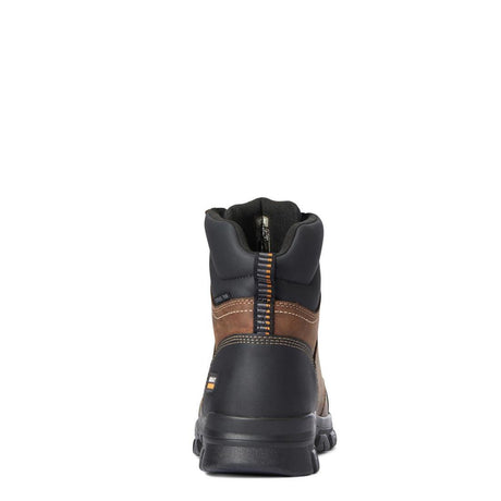 Ariat Treadfast 6" Steel-Toe Work Boot Distressed Brown Heel
