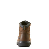 Ariat Turbo 6 inch Carbon-Toe Waterproof Work Boot Rich Brown Heel