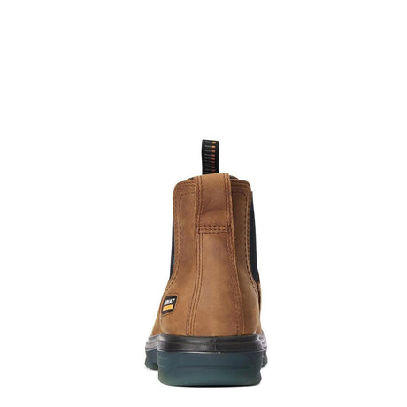 Ariat Turbo Soft-Toe Waterproof Chelsea Boot Aged Bark Heel