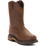 Ariat WorkHog Soft-Toe Waterproof Boot Oily Distressed Brown Medial