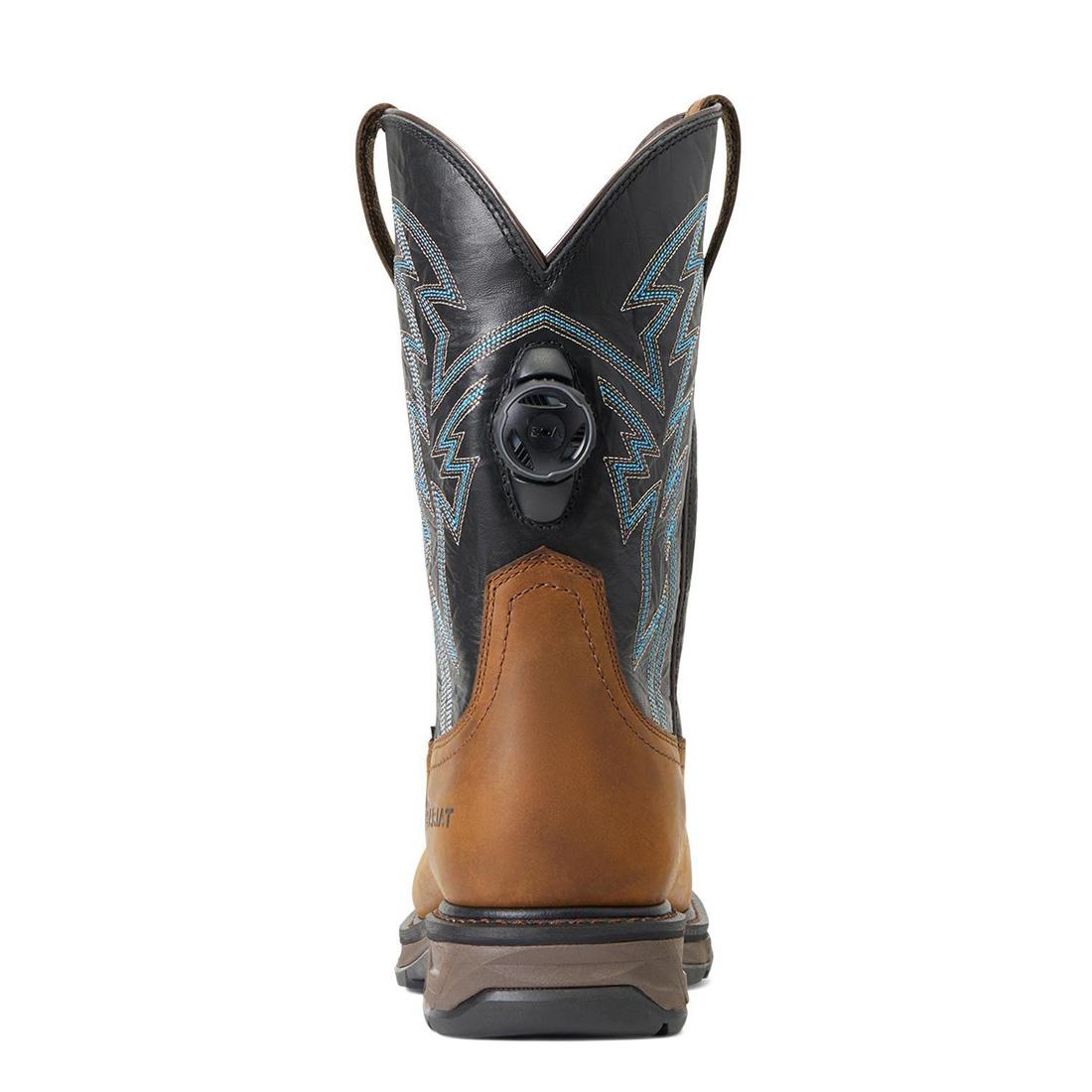 Ariat WorkHog XT BOA Carbon-Toe Work Boot Dark Earth Upper