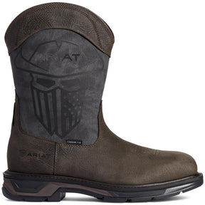 Ariat WorkHog XT Incognito Carbon Toe Work Boot Iron Coffee Profile