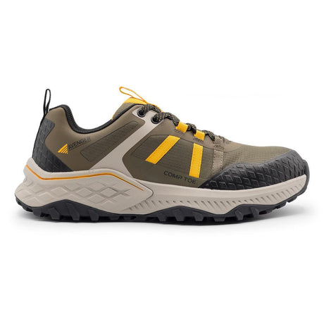 Avenger Aero Trail Composite Toe Work Shoes – Olive/Yellow A1222 Profile Image