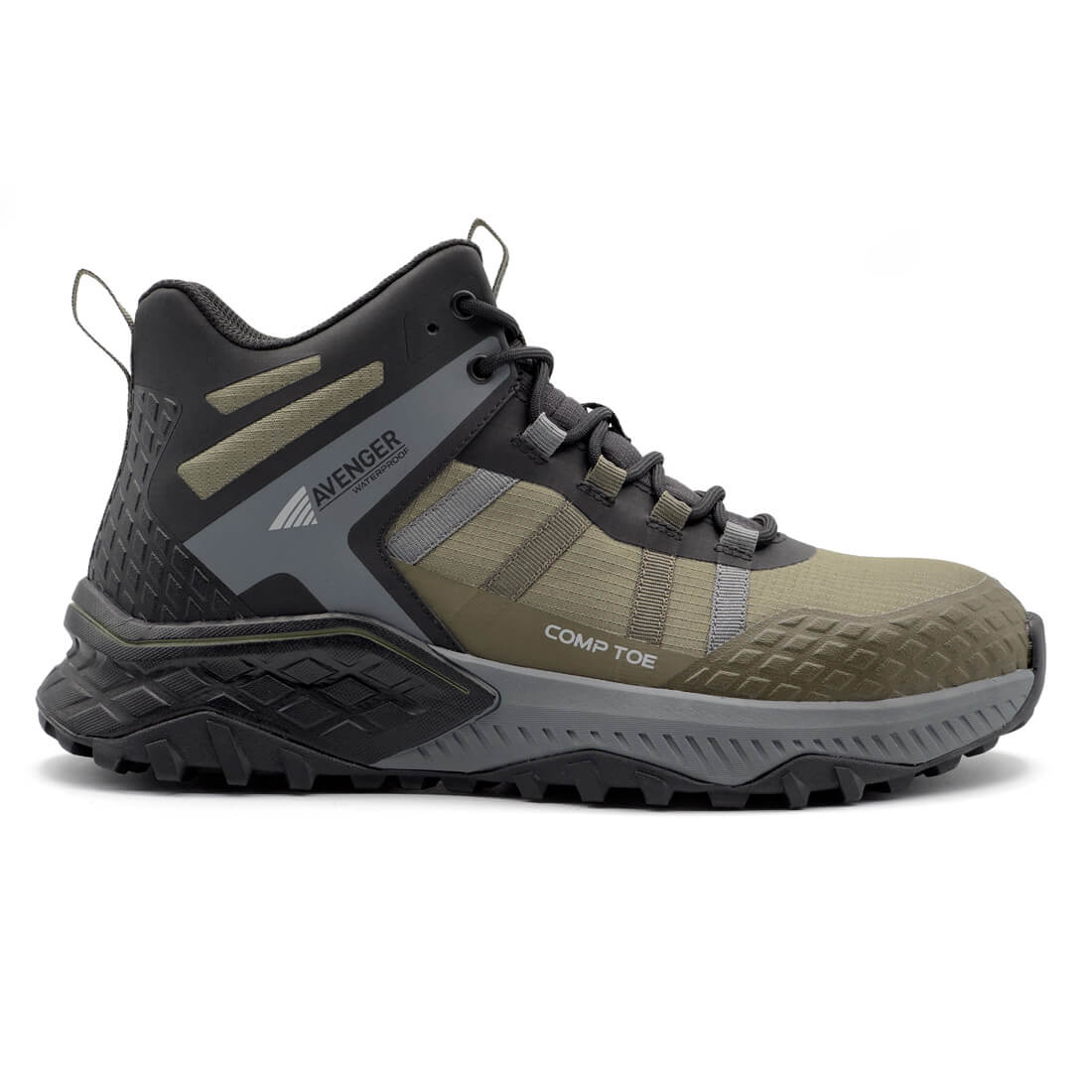 Avenger Aero Trail Mid Waterproof Composite-Toe Work Boot Olive A8811 Cover Image