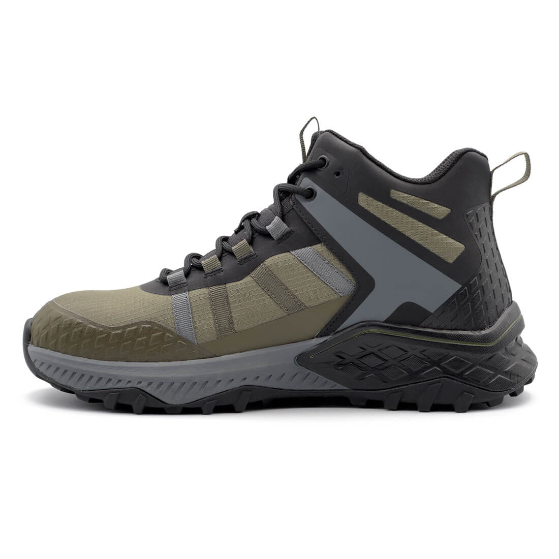 Avenger Aero Trail Mid Waterproof Composite-Toe Work Boot Olive A8811 Side Detail