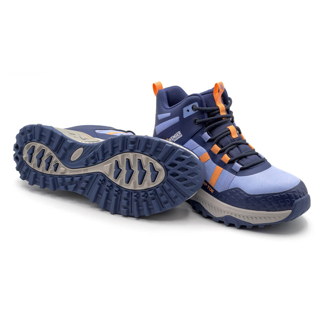 Avenger Aero Trail Mid Women's Waterproof Composite-Toe Work Boot Light Blue A8813 Pair