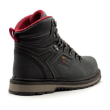 Avenger Blacksmith 6" Waterproof Met Guard Aluminum Toe Work Boots – Black A8816 Heel Image