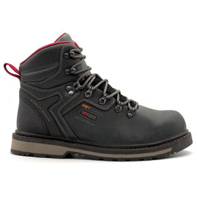 Avenger Blacksmith 6" Waterproof Met Guard Aluminum Toe Work Boots – Black Profile View